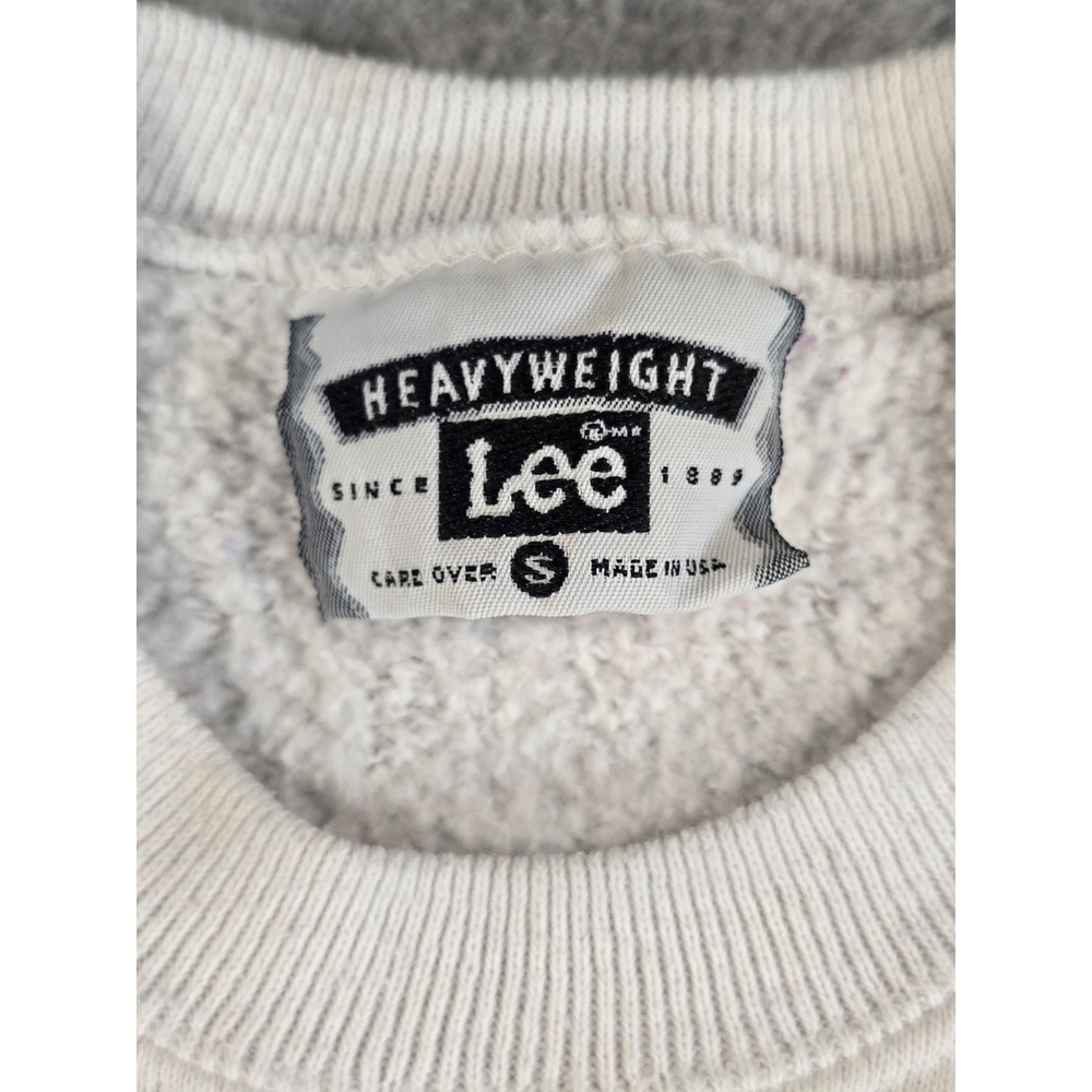 Vintage 90s Distressed Lee Atlanta Georgia Souvenir Crewneck Kids Small White - Picture 6 of 11